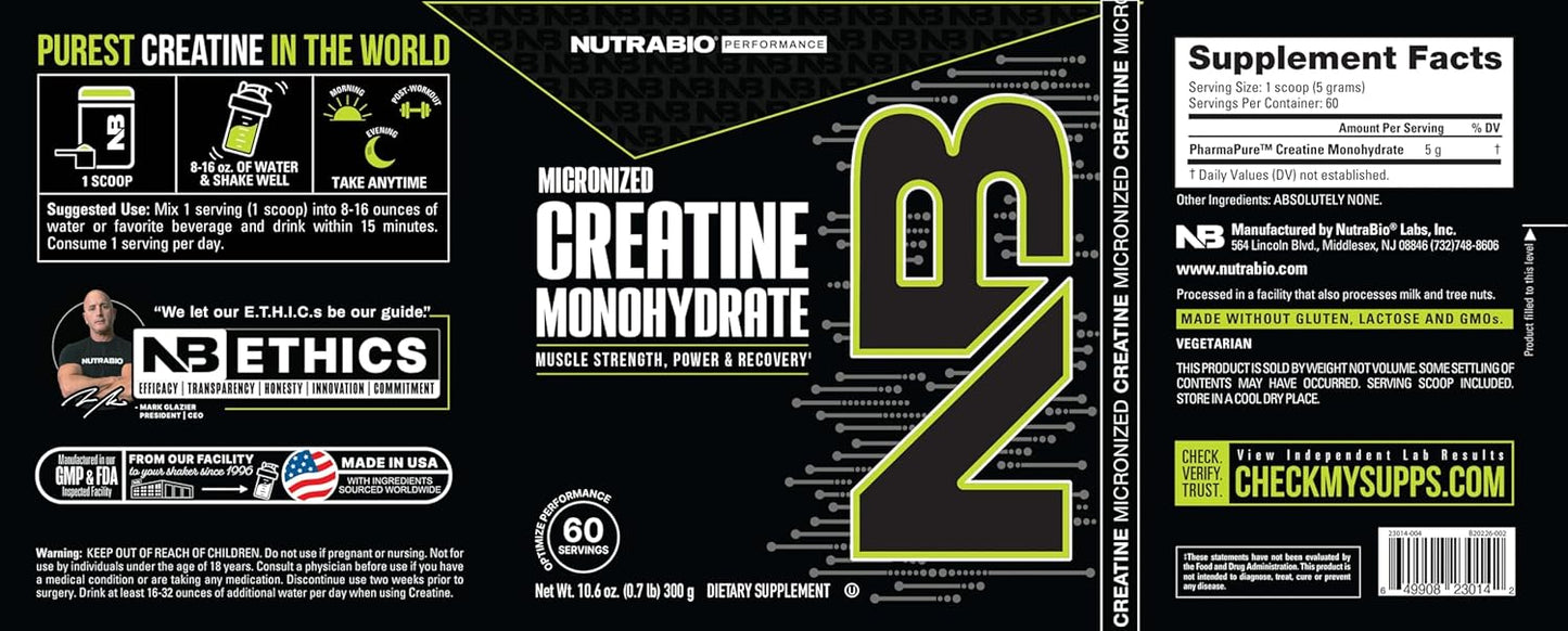 Nutrabio Creatine Monohydrate