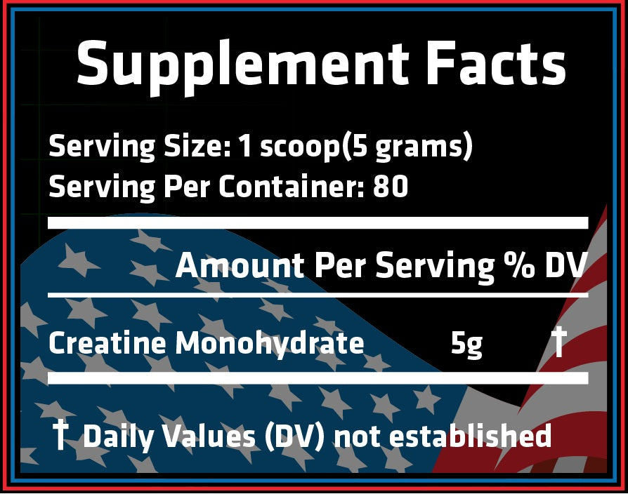 Patriot Supplements Creatine Monohydrate