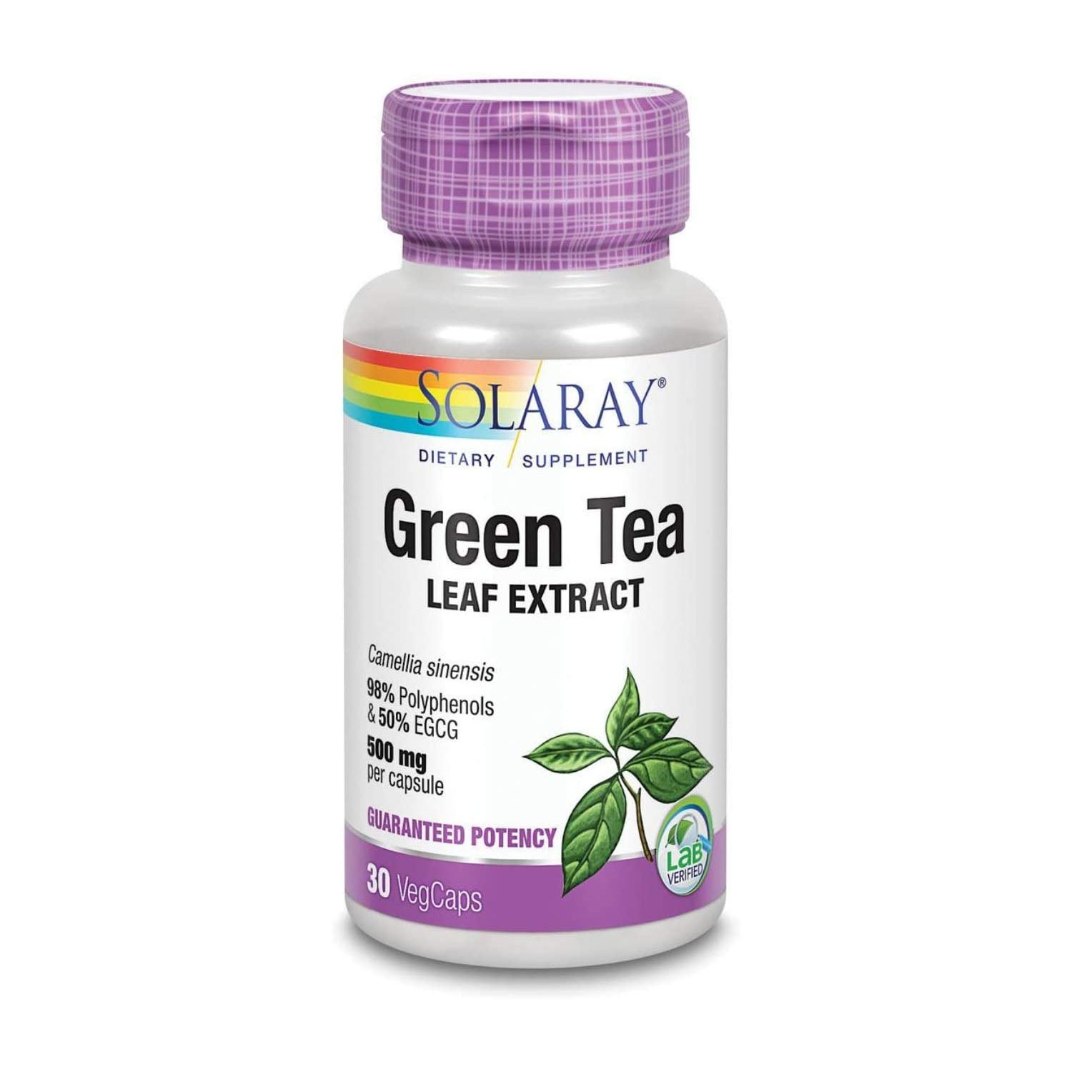 Green Tea Leaf Extract Capsules - Solaray - Solaray - Patriot Supplements