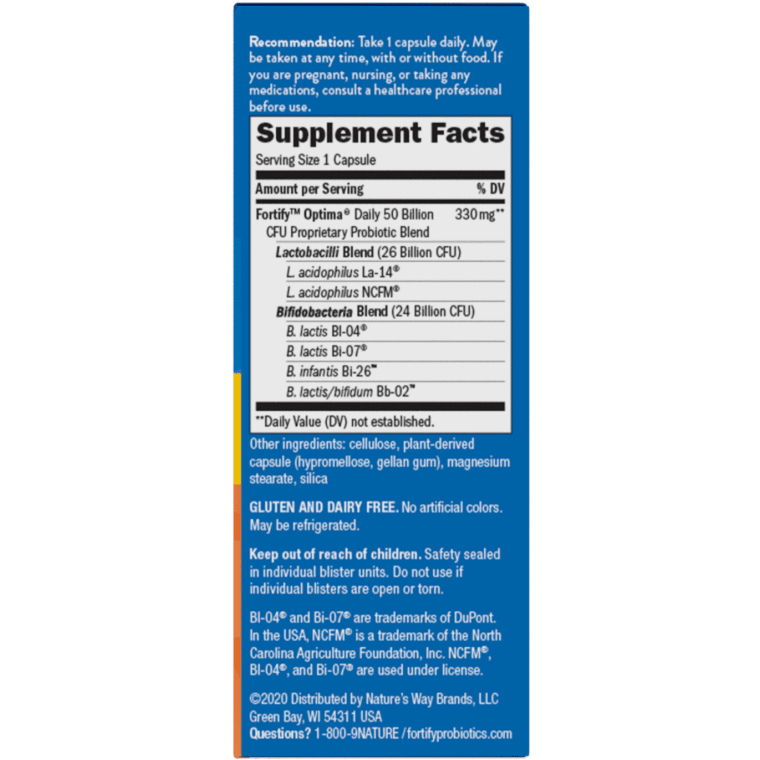 Fortify Optima 50 Billion Probiotic