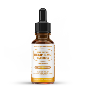 Hemp Emu Gold Edition - 10,000mg 1:1 Ratio CBG:CBD