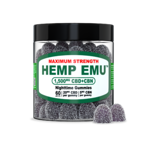 Hemp Emu - 1,500mg CBD+CBN Nighttime Gummies